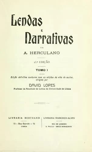 Lendas e Narrativas (Tomo I)