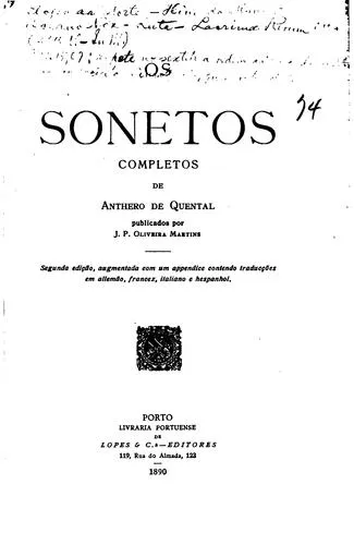 Os sonetos completos de Anthero de Quental