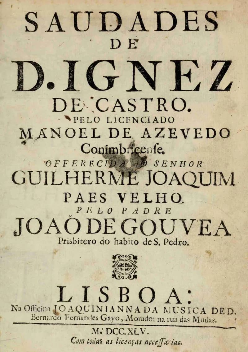 Saudades de D. Ignez de Castro