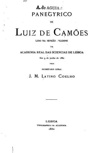 Panegyrico de Luiz de Camões